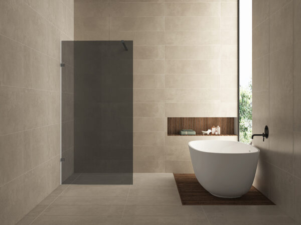 Less inloopdouche 1000 x 2000 x 8 mm nano rookglas glas/gunmetal 203148