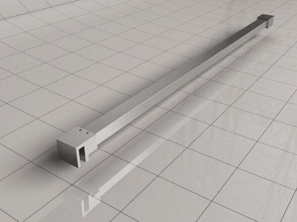 Slim stabilisatiestang 120 cm geborsteld staal 203492