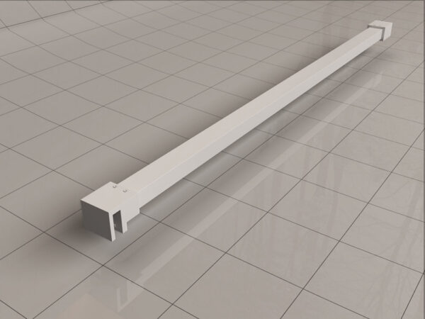 Slim stabilisatiestang 120 cm mat wit 203493
