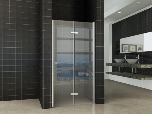 Maki nisdeur vouwbaar rechts 1000 x 2000 x 8 mm nano helder glas/chroom 203725