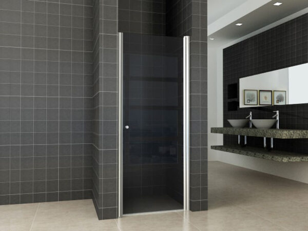 Between nisdeur 800 x 2000 x 8 mm nano rookglas/chroom 203787