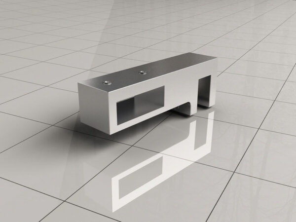 glaskoppeling zijkant stabilisatiestang chroom 203875