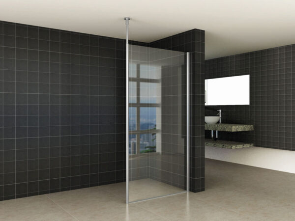Set verticale plafond stabilisatiestang chroom 203894