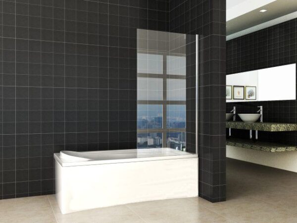 Tela badwand vast 800 x 1500 x 6 mm nano helder glas/chroom 203915