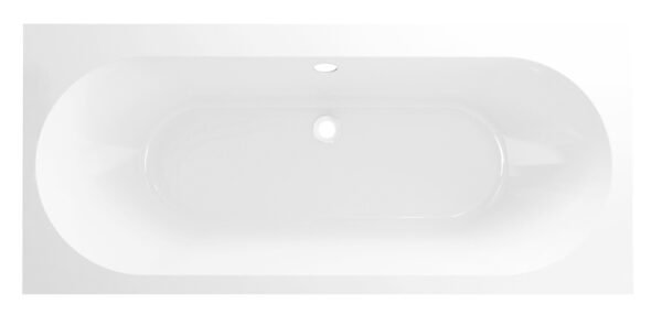 Portus RD inbouw duo ligbad 180x80x49 cm acryl glans wit 213655