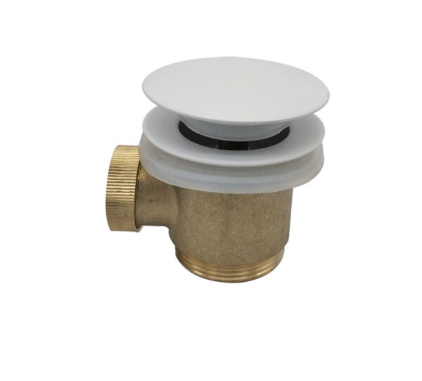 Caral clickwaste afvoerplug vrijstaand bad 1 1/2" mat wit 216008
