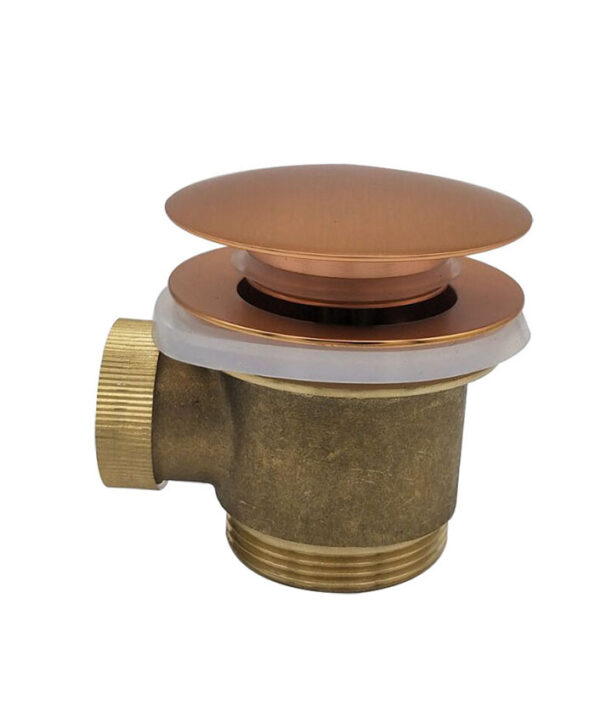 Caral clickwaste afvoerplug vrijstaand bad 1 1/2" geborsteld koper 216010