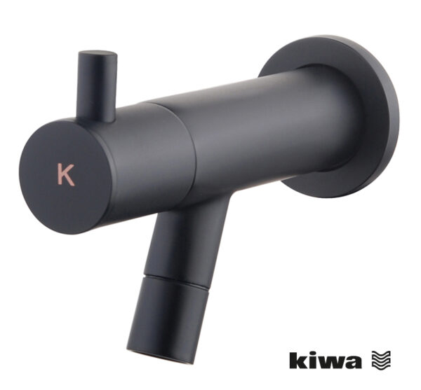 Amador fonteinkraan met muurbevestiging Kiwa 1/2'' mat zwart 222722