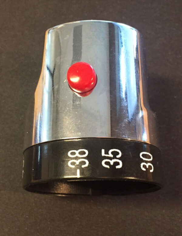 Universal losse thermostaat knop chroom 236001