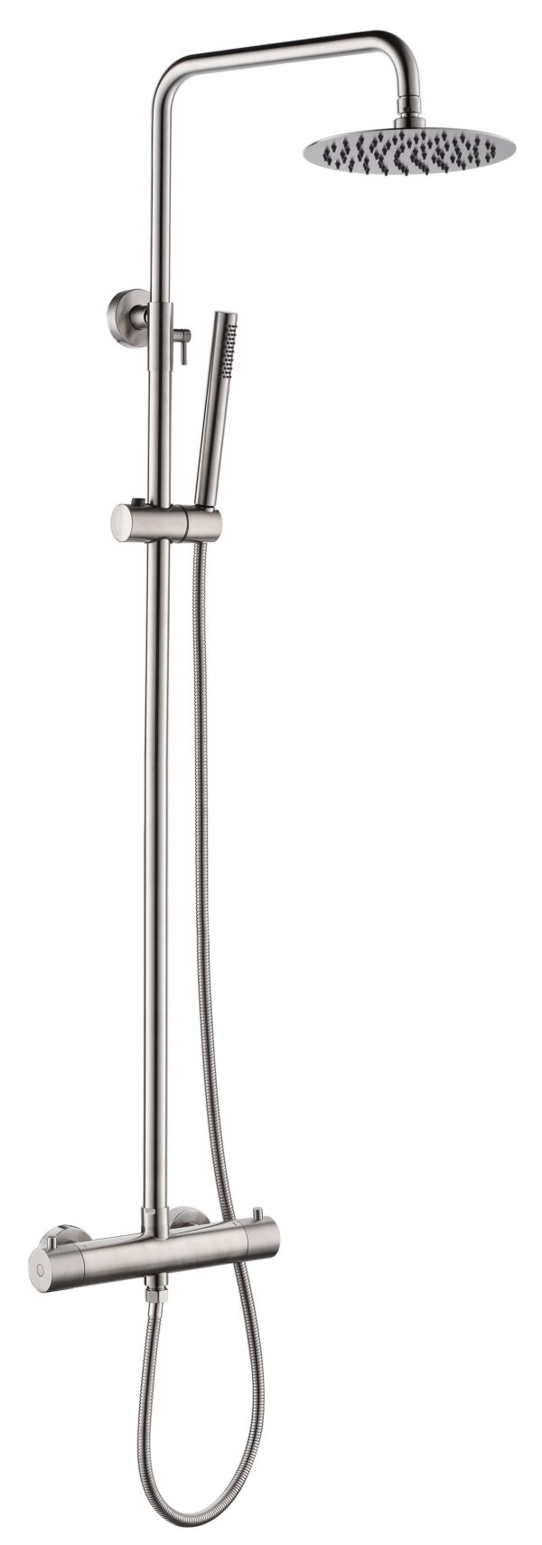 304 thermostatische regendoucheset opbouw geborsteld RVS 243720