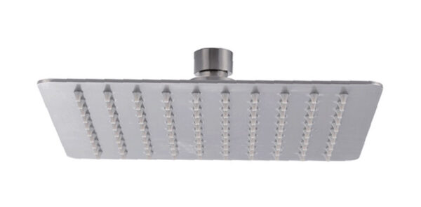 304 hoofddouche vierkant 20 cm geborsteld RVS 243804