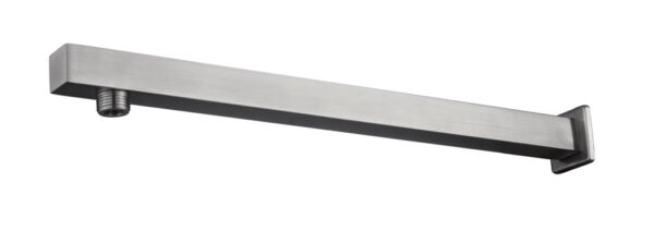 304 douchearm met muurbevestiging vierkant 40 cm geborsteld RVS 243814