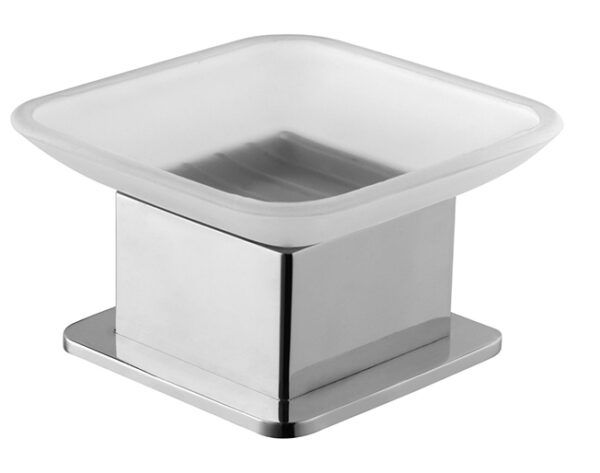 Eris vrijstaande zeepschaal chroom 284011