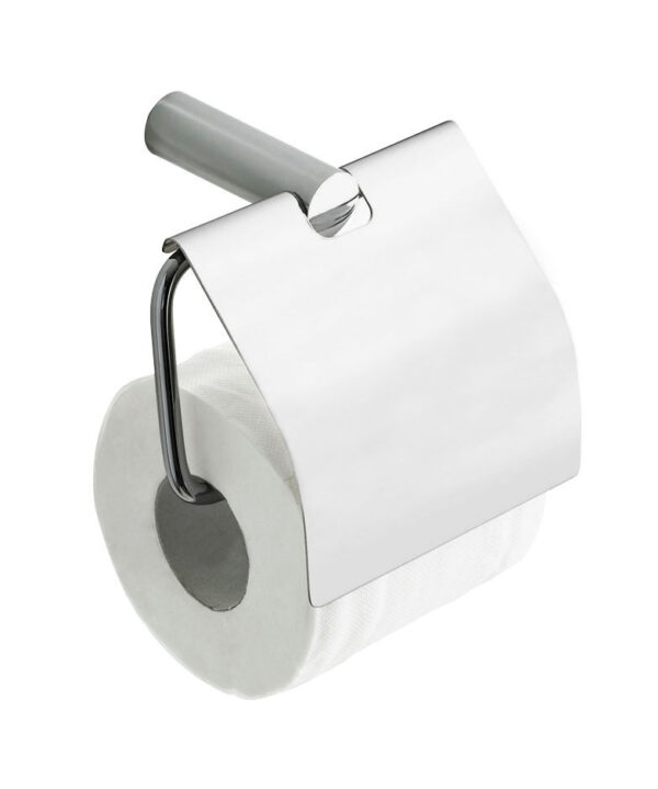 Ida toiletrolhouder met klep chroom 284054