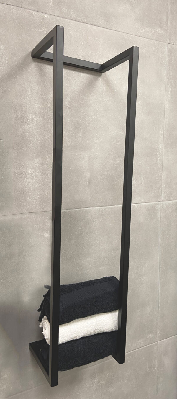 Loft handdoekrek 95 x 25 x 20 cm mat zwart 287003