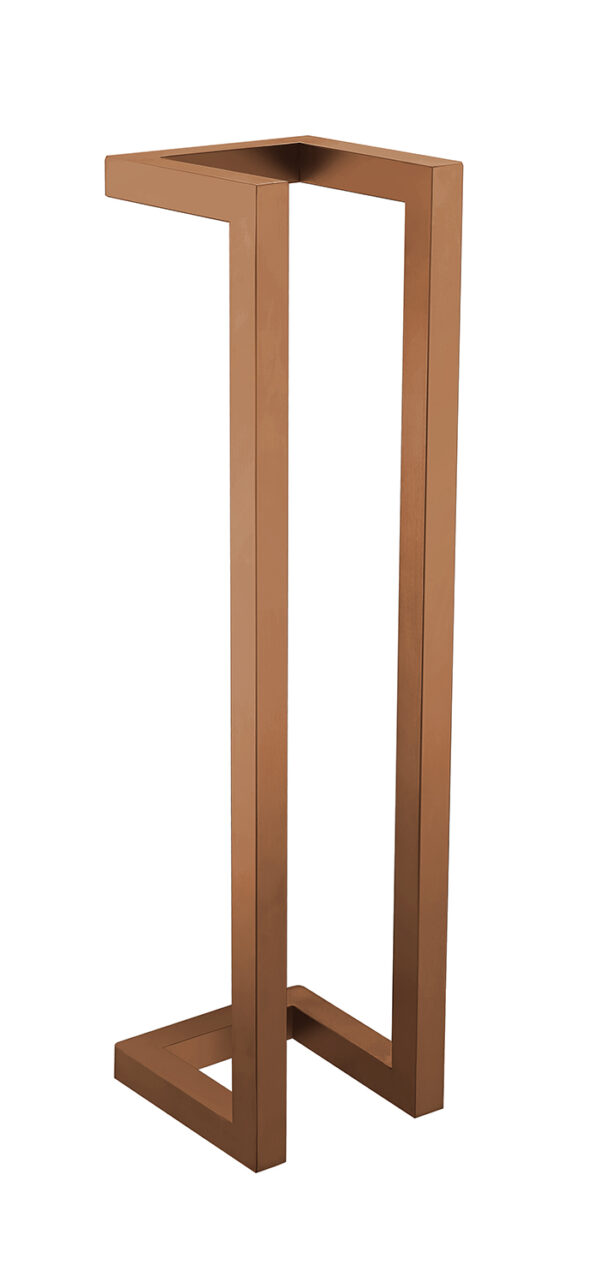 Loft handdoekrek 50 x 12.5 x 12.5 cm geborsteld brons koper PVD 287014