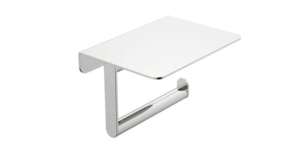 Alonzo toiletrolhouder met planchet chroom 287060