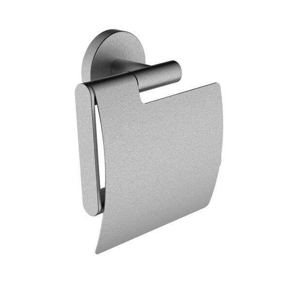 Alonzo toiletrolhouder met klep RVS geborsteld 288032