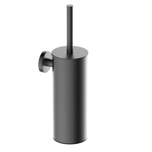 Alonzo toiletborstel met houder gunmetal PVD 288054