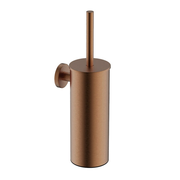 Alonzo toiletborstel met houder geborsteld brons koper PVD 288055