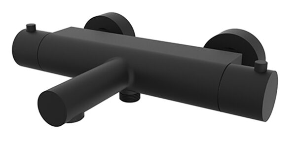 Style thermostatische badmengkraan cooltouch mat zwart 291722
