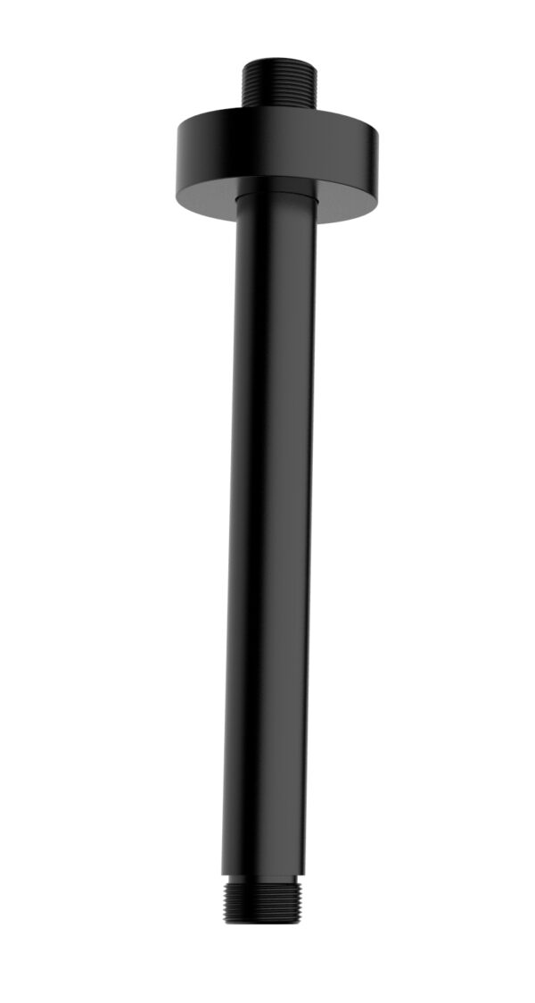 UniMatch douchearm met plafondbevestiging 20 cm mat zwart 292810