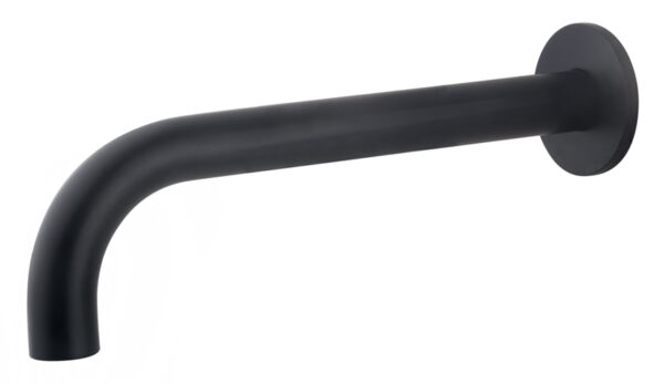 Caral baduitloop rond 25 cm 1/2'' mat zwart 292945