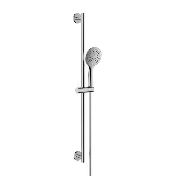 Unimatch glijstangset compleet met handdouche 3 standen Ø 12 cm chroom 293883