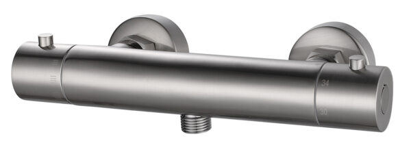 Rio Therm.douchemengkraan 15cm geborsteld staal 293926