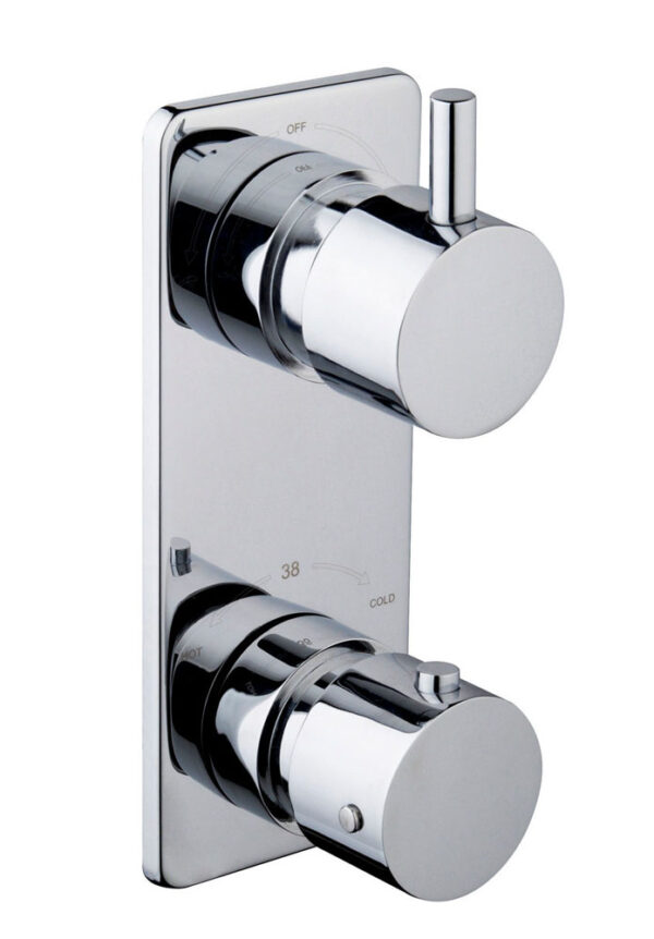 Rivaro inbouwthermostaat 2 weg chroom 293960