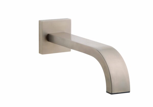 Rombo baduitloop vierkant 22 cm 1/2'' geborsteld staal PVD 293997