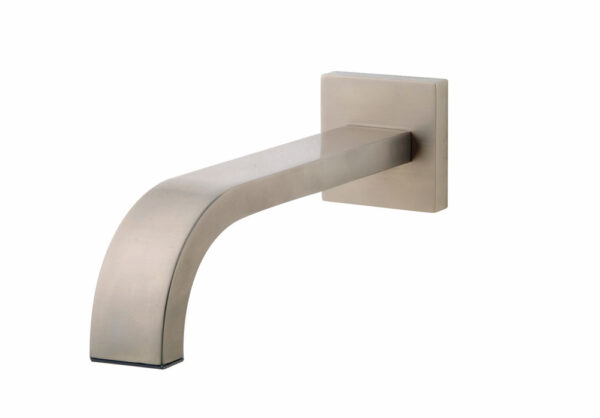 Rombo baduitloop vierkant 30 cm 1/2'' geborsteld staal PVD 294018
