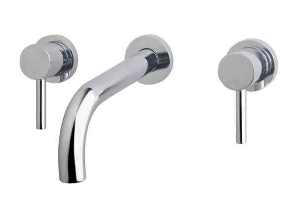 Caral wastafelmengkraan 2-knops inbouw chroom 294115