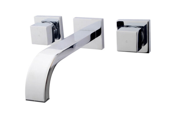 Rombo wastafelkraan 2-knops inbouw chroom 294119