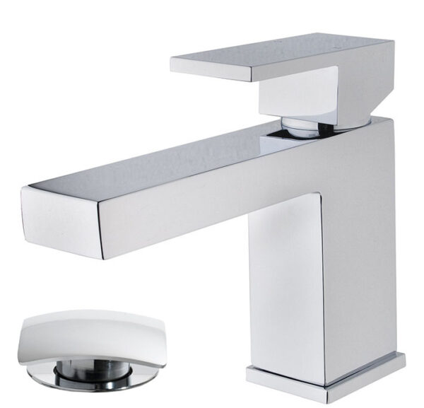 Rombo wastafelkraan met clickwaste chroom 294190