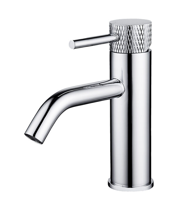 Ribbd wastafelkraan met coldstart chroom 295301