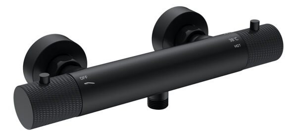 Ribbd thermostatische douchemengkraan hartafstand 15 cm mat zwart 295352