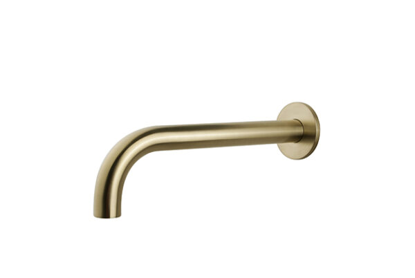 Caral baduitloop rond 30 cm 1/2'' geborsteld messing PVD 295946