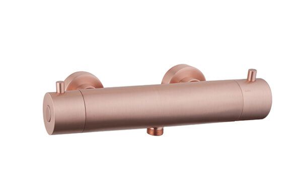 Caral Cool Touch thermostatische douchemengkraan geborsteld koper 296930