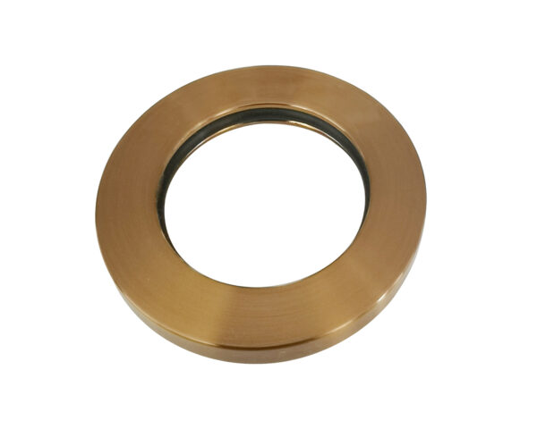 Slim rozet kraangedeelte eenhendel wastafelkraan 50 mm geborsteld brons koper PVD 297106