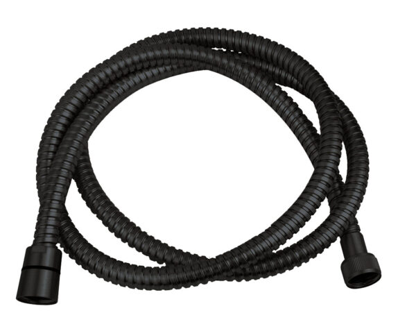 UniMatch doucheslang metaal 150 cm mat zwart 303550