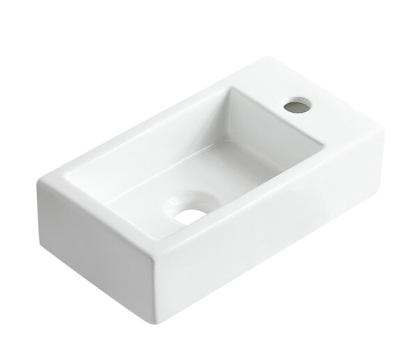Rhea M fontein rechts 40 x 22 x 11 cm keramiek glans wit 321492
