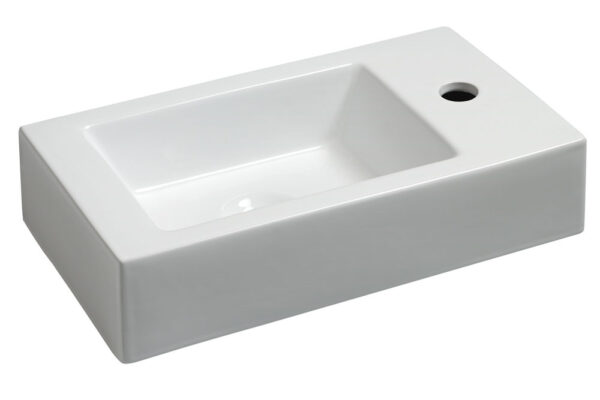 Rhea L fontein rechts 45,5 x 26 x 12 cm keramiek glans wit 323495