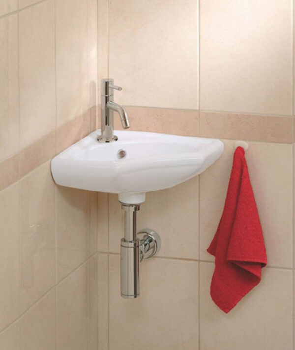 one-Pack Trevi hoekfontein compleet wit 323507