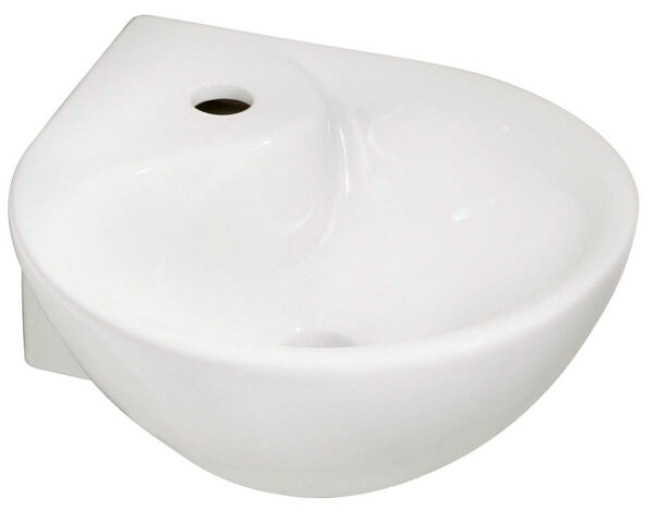 Porta hoekfontein 35 x 35 x 14,5 cm glans wit 323522