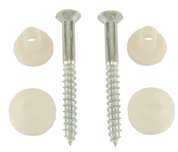 Potschroevenset zonder plug 2 stuks 5.5 x 60 mm afdekdop pergamon 323545