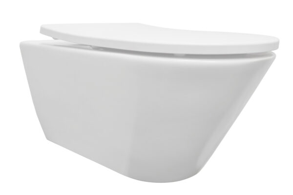 Stereo wandcloset rimless met Shade slim toiletzitting softclose en quick release mat wit 323572