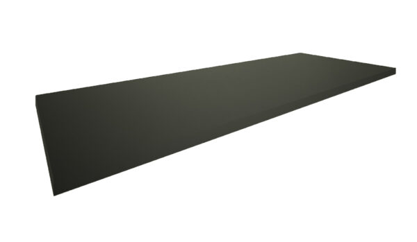Marmaris Topblad 120x46x2,5 cm mat zwart 323684
