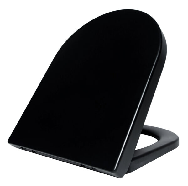 Vesta toiletzitting softclose en quick release mat zwart 323764