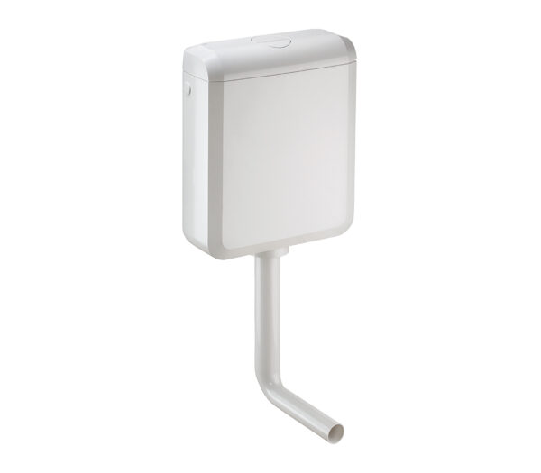 Uniflush universeel toiletreservoir 2 in 1 oplossing kunststof wit 324214